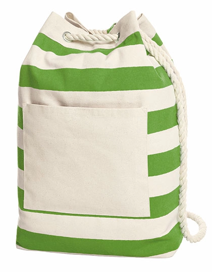 Backpack Beach zum Besticken und Bedrucken in der Farbe Apple Green mit Ihren Logo, Schriftzug oder Motiv.