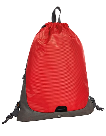 Drawstring Bag Step zum Besticken und Bedrucken in der Farbe Red mit Ihren Logo, Schriftzug oder Motiv.