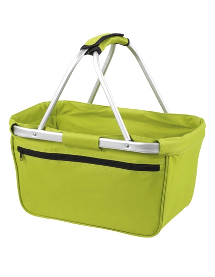 Shopper Basket zum Besticken und Bedrucken in der Farbe Light Green mit Ihren Logo, Schriftzug oder Motiv.