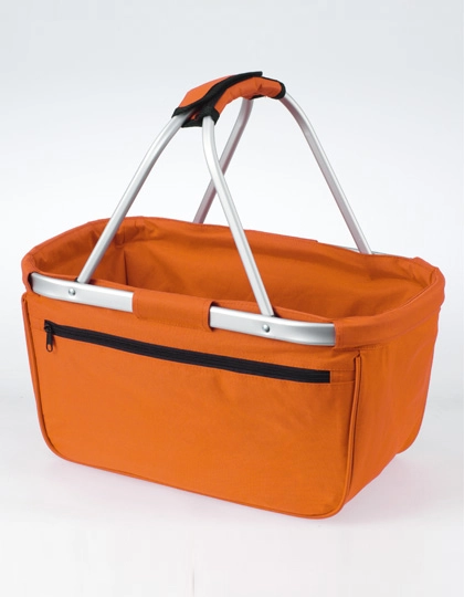 Shopper Basket zum Besticken und Bedrucken in der Farbe Orange mit Ihren Logo, Schriftzug oder Motiv.
