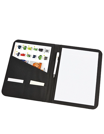 Conference Folder Base zum Besticken und Bedrucken in der Farbe Black mit Ihren Logo, Schriftzug oder Motiv.