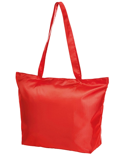 Shopper Store zum Besticken und Bedrucken in der Farbe Red mit Ihren Logo, Schriftzug oder Motiv.