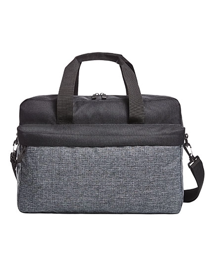 Shoulder Bag Elegance zum Besticken und Bedrucken in der Farbe Black-Grey-Sprinkle mit Ihren Logo, Schriftzug oder Motiv.