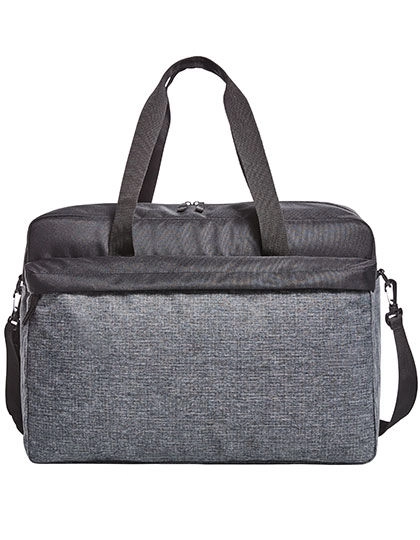Sport/Travel Bag Elegance zum Besticken und Bedrucken in der Farbe Black-Grey-Sprinkle mit Ihren Logo, Schriftzug oder Motiv.