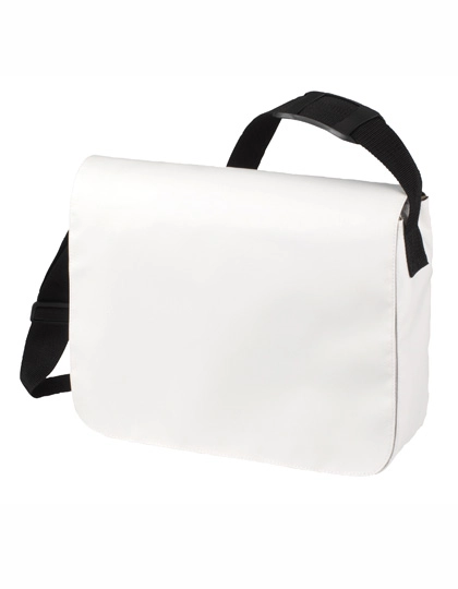 Shoulder Bag Style zum Besticken und Bedrucken in der Farbe White mit Ihren Logo, Schriftzug oder Motiv.