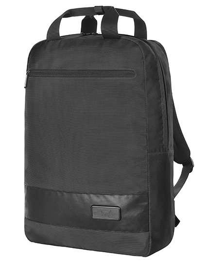 Notebook Backpack Stage zum Besticken und Bedrucken in der Farbe Black mit Ihren Logo, Schriftzug oder Motiv.