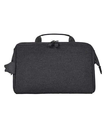 Zip Bag Circle zum Besticken und Bedrucken in der Farbe Black Heather mit Ihren Logo, Schriftzug oder Motiv.