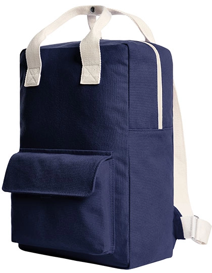 Backpack Like zum Besticken und Bedrucken in der Farbe Navy mit Ihren Logo, Schriftzug oder Motiv.