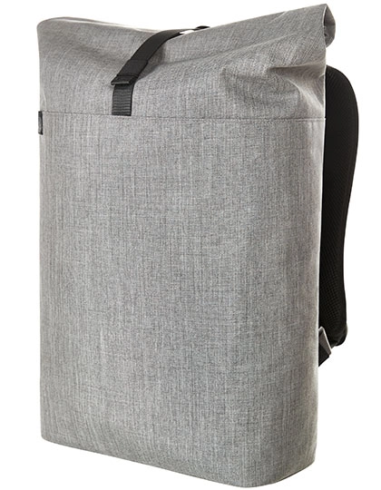 Notebook Roller Backpack Europe zum Besticken und Bedrucken in der Farbe Ash mit Ihren Logo, Schriftzug oder Motiv.
