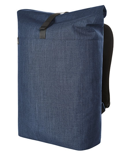 Notebook Roller Backpack Europe zum Besticken und Bedrucken in der Farbe Blue-Sprinkle mit Ihren Logo, Schriftzug oder Motiv.
