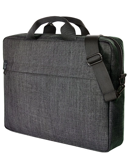 Notebook Bag Europe zum Besticken und Bedrucken in der Farbe Grey-Sprinkle mit Ihren Logo, Schriftzug oder Motiv.