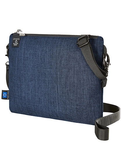 Zip Bag Europe zum Besticken und Bedrucken in der Farbe Blue-Sprinkle mit Ihren Logo, Schriftzug oder Motiv.