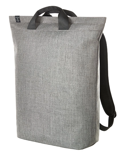 Laptop Backpack Europe zum Besticken und Bedrucken in der Farbe Ash mit Ihren Logo, Schriftzug oder Motiv.