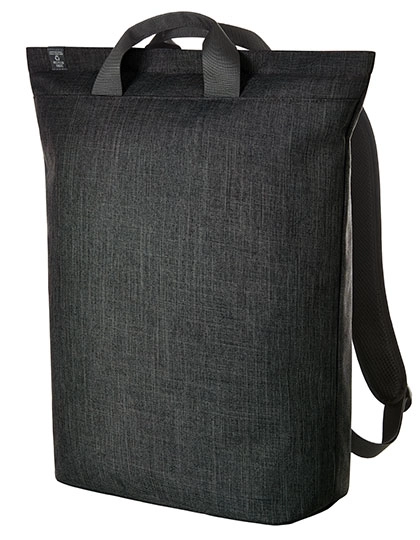 Laptop Backpack Europe zum Besticken und Bedrucken in der Farbe Black-Sprinkle mit Ihren Logo, Schriftzug oder Motiv.