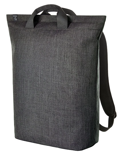 Laptop Backpack Europe zum Besticken und Bedrucken in der Farbe Grey-Sprinkle mit Ihren Logo, Schriftzug oder Motiv.