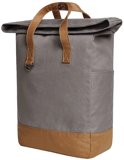 Notebook Backpack Life zum Besticken und Bedrucken in der Farbe Grey-Brown mit Ihren Logo, Schriftzug oder Motiv.