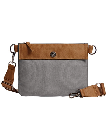 Zipper Bag Life zum Besticken und Bedrucken in der Farbe Grey-Brown mit Ihren Logo, Schriftzug oder Motiv.