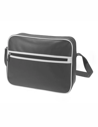 Shoulder Bag Retro zum Besticken und Bedrucken in der Farbe Anthracite mit Ihren Logo, Schriftzug oder Motiv.