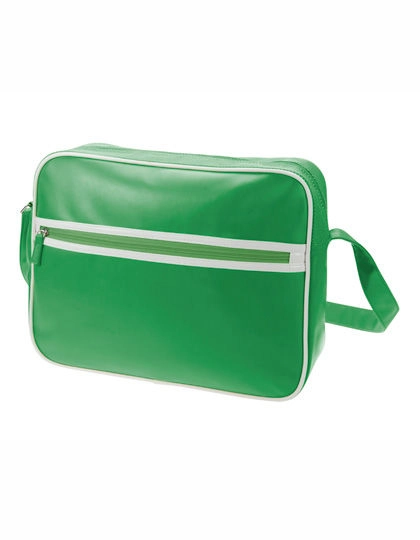 Shoulder Bag Retro zum Besticken und Bedrucken in der Farbe Green mit Ihren Logo, Schriftzug oder Motiv.