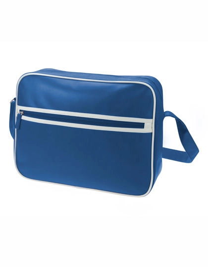 Shoulder Bag Retro zum Besticken und Bedrucken in der Farbe Royal Blue mit Ihren Logo, Schriftzug oder Motiv.