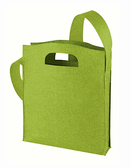 Shopper Modernclassic zum Besticken und Bedrucken in der Farbe Light Green mit Ihren Logo, Schriftzug oder Motiv.