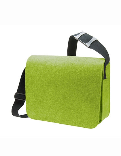 Courier Bag Modernclassic zum Besticken und Bedrucken in der Farbe Light Green mit Ihren Logo, Schriftzug oder Motiv.
