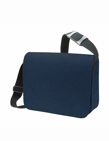 Courier Bag Modernclassic zum Besticken und Bedrucken in der Farbe Navy mit Ihren Logo, Schriftzug oder Motiv.