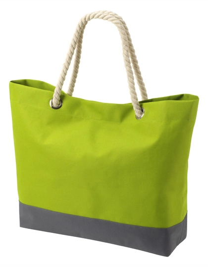 Shopper Bonny zum Besticken und Bedrucken in der Farbe Light Green mit Ihren Logo, Schriftzug oder Motiv.