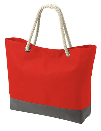 Shopper Bonny zum Besticken und Bedrucken in der Farbe Red mit Ihren Logo, Schriftzug oder Motiv.