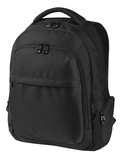 Notebook Backpack Mission zum Besticken und Bedrucken in der Farbe Black mit Ihren Logo, Schriftzug oder Motiv.