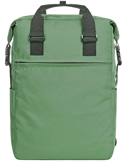 Notebook-Rucksack Daily zum Besticken und Bedrucken in der Farbe Green mit Ihren Logo, Schriftzug oder Motiv.