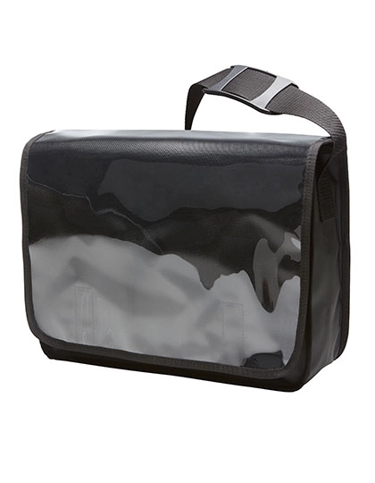 Shoulder Bag Display zum Besticken und Bedrucken in der Farbe Black Matt mit Ihren Logo, Schriftzug oder Motiv.