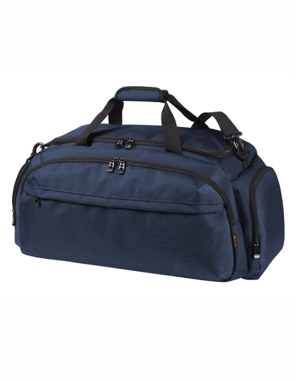 Sport/Travel Bag Mission zum Besticken und Bedrucken in der Farbe Navy mit Ihren Logo, Schriftzug oder Motiv.