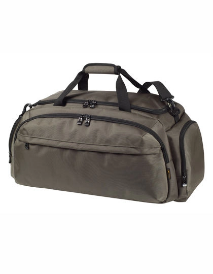 Sport/Travel Bag Mission zum Besticken und Bedrucken in der Farbe Taupe mit Ihren Logo, Schriftzug oder Motiv.