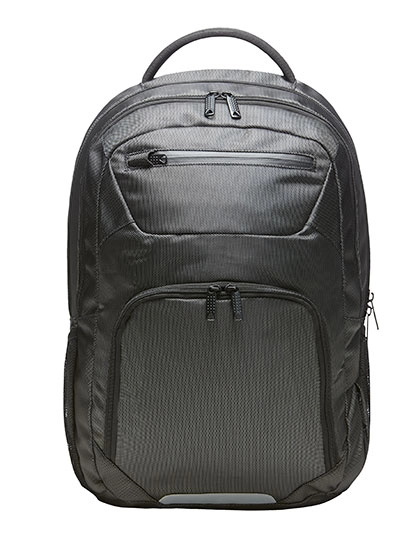 Notebook-Backpack Premium zum Besticken und Bedrucken in der Farbe Night Grey mit Ihren Logo, Schriftzug oder Motiv.