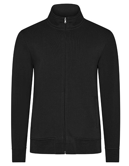 Men´s Premium Full-Zip Sweat Jacket zum Besticken und Bedrucken in der Farbe Black mit Ihren Logo, Schriftzug oder Motiv.