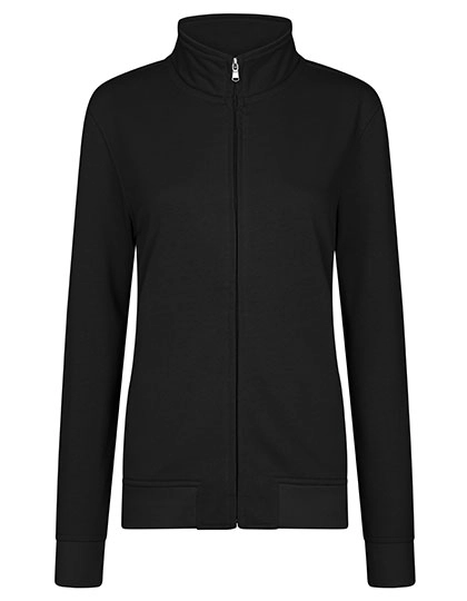 Women´s Premium Full-Zip Sweat Jacket zum Besticken und Bedrucken in der Farbe Black mit Ihren Logo, Schriftzug oder Motiv.