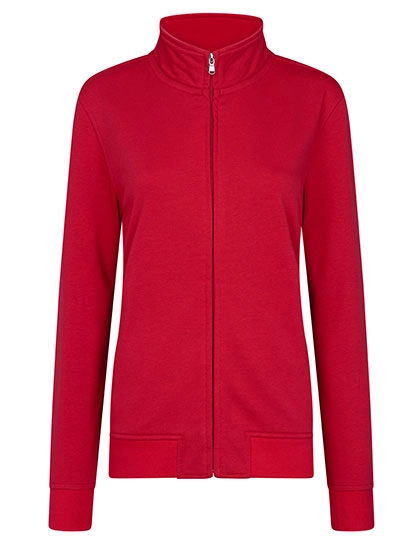 Women´s Premium Full-Zip Sweat Jacket zum Besticken und Bedrucken in der Farbe Red mit Ihren Logo, Schriftzug oder Motiv.
