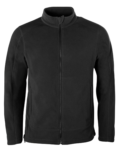 Men´s Full- Zip Fleece Jacket zum Besticken und Bedrucken in der Farbe Dark Grey mit Ihren Logo, Schriftzug oder Motiv.