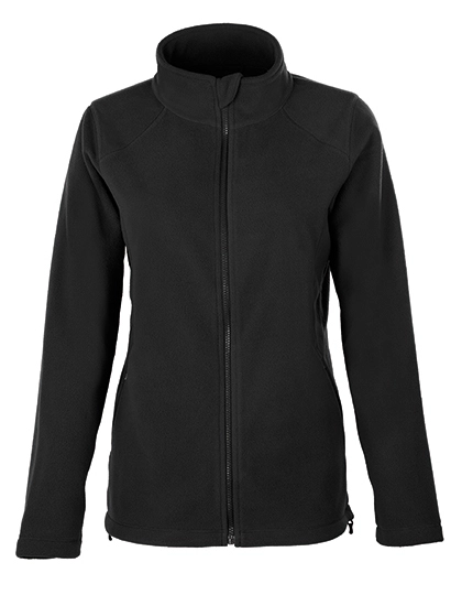 Women´s Full- Zip Fleece Jacket zum Besticken und Bedrucken in der Farbe Dark Grey mit Ihren Logo, Schriftzug oder Motiv.