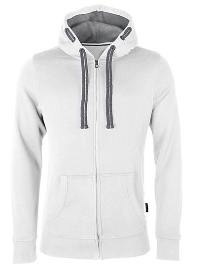 Men´s Hooded Jacket zum Besticken und Bedrucken in der Farbe Off White mit Ihren Logo, Schriftzug oder Motiv.