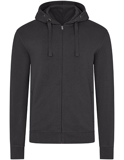 Men´s Premium Hooded Jacket zum Besticken und Bedrucken in der Farbe Dark Grey mit Ihren Logo, Schriftzug oder Motiv.