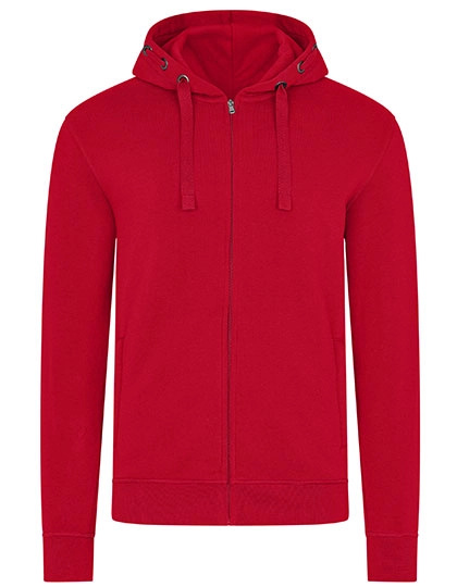 Men´s Premium Hooded Jacket zum Besticken und Bedrucken in der Farbe Red mit Ihren Logo, Schriftzug oder Motiv.