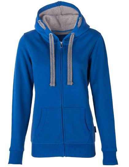 Women´s Hooded Jacket zum Besticken und Bedrucken in der Farbe Royal Blue mit Ihren Logo, Schriftzug oder Motiv.