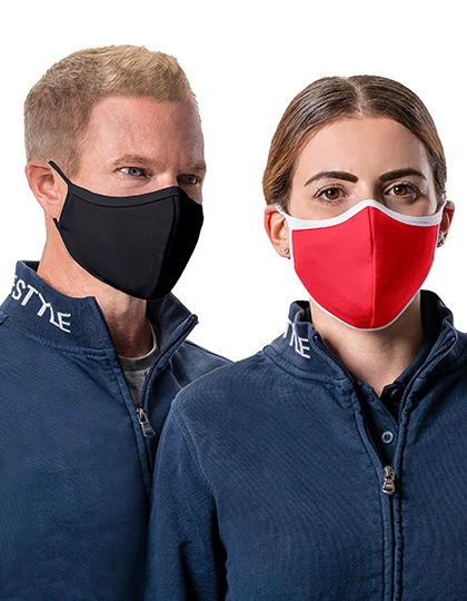 Premium Mund-Nasen-Maske (3er Set) zum Besticken und Bedrucken mit Ihren Logo, Schriftzug oder Motiv.
