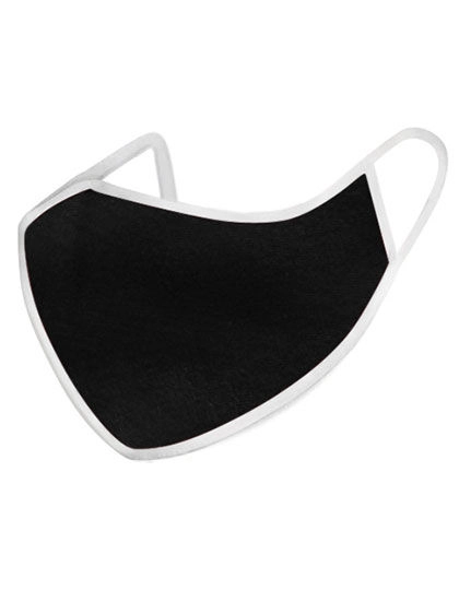 Premium Mund-Nasen-Maske (3er Set) zum Besticken und Bedrucken in der Farbe Black-White mit Ihren Logo, Schriftzug oder Motiv.