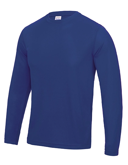Long Sleeve Cool T zum Besticken und Bedrucken in der Farbe Royal Blue mit Ihren Logo, Schriftzug oder Motiv.