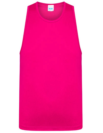 Kids´ Cool Vest zum Besticken und Bedrucken in der Farbe Hot Pink mit Ihren Logo, Schriftzug oder Motiv.