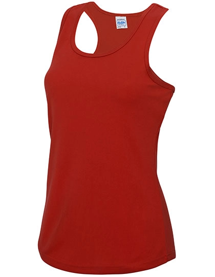 Women´s Cool Vest zum Besticken und Bedrucken in der Farbe Fire Red mit Ihren Logo, Schriftzug oder Motiv.