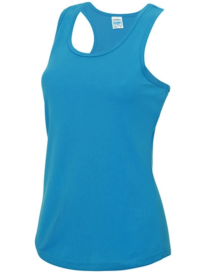 Women´s Cool Vest zum Besticken und Bedrucken in der Farbe Sapphire Blue mit Ihren Logo, Schriftzug oder Motiv.
